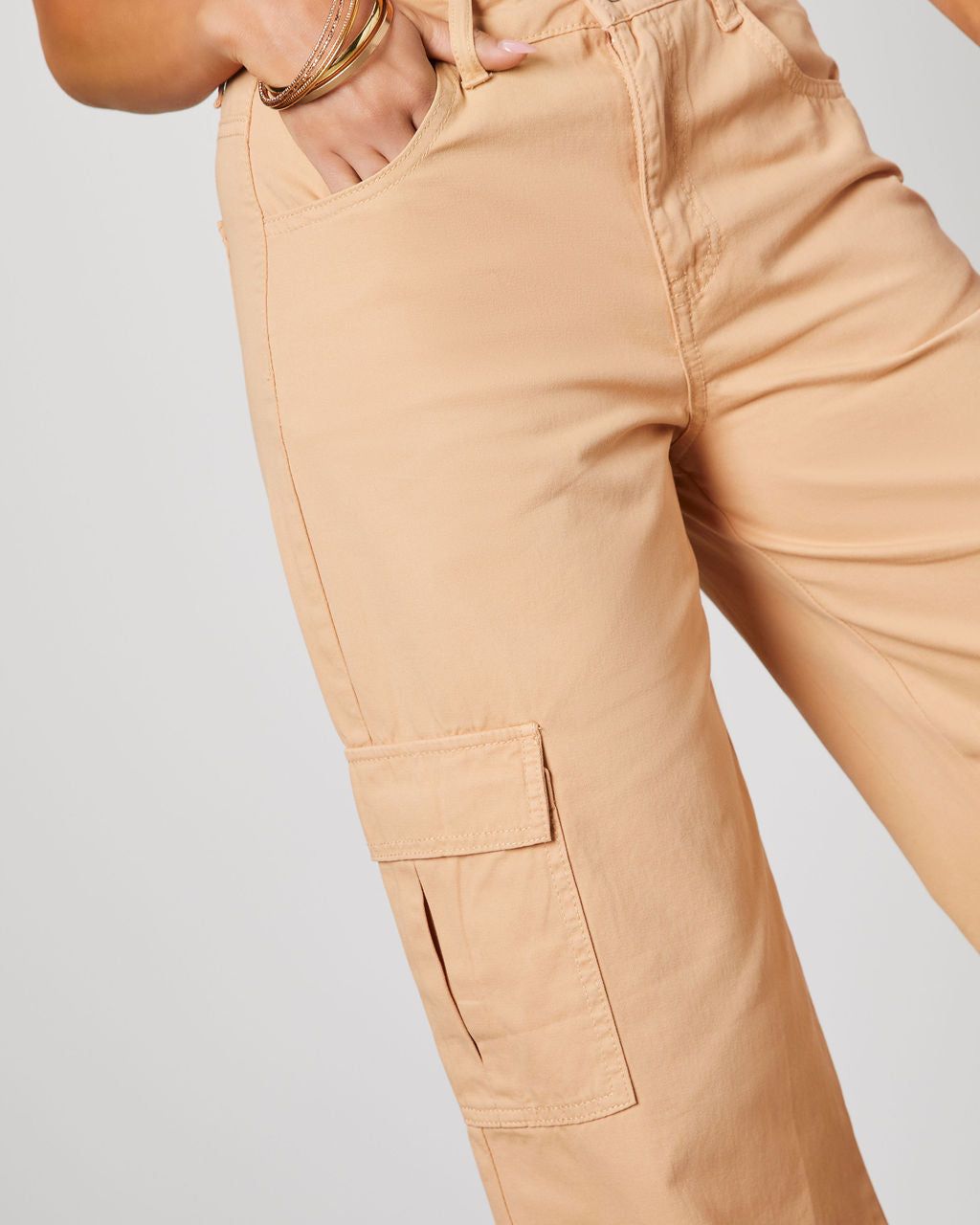 Addams Cargo Pants - Taupe - FINAL SALE sold by Vici product image thumbnail 4