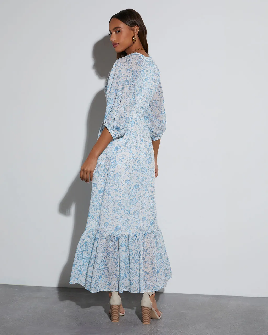 Bailey Long Sleeve Floral Maxi Dress sold by Vici product image thumbnail 3