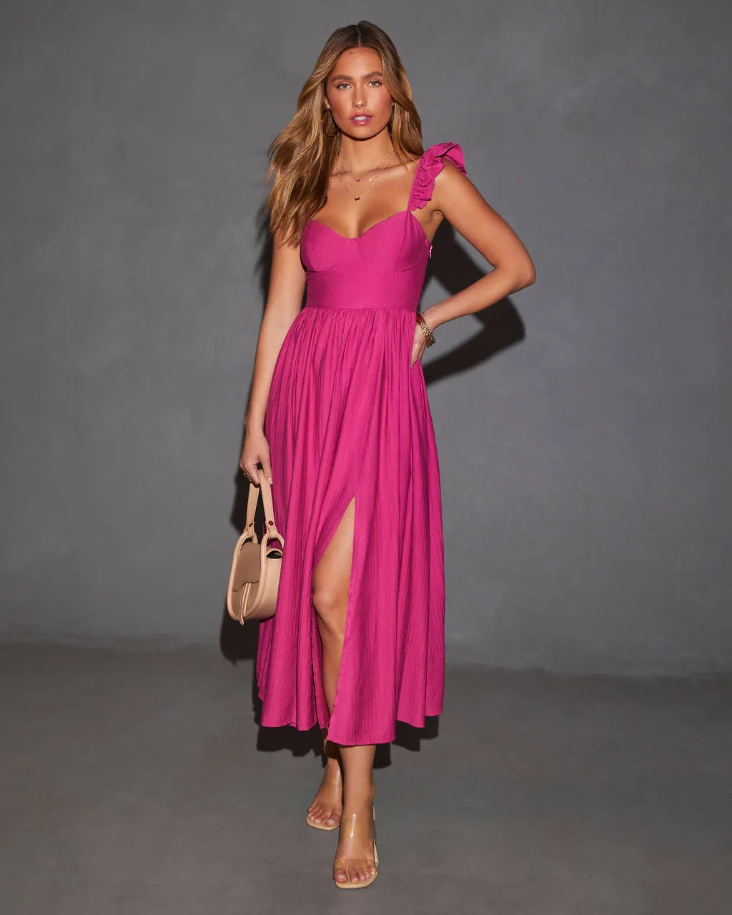 Enchanted Elegance Midi Dress sold by Vici product image thumbnail 4