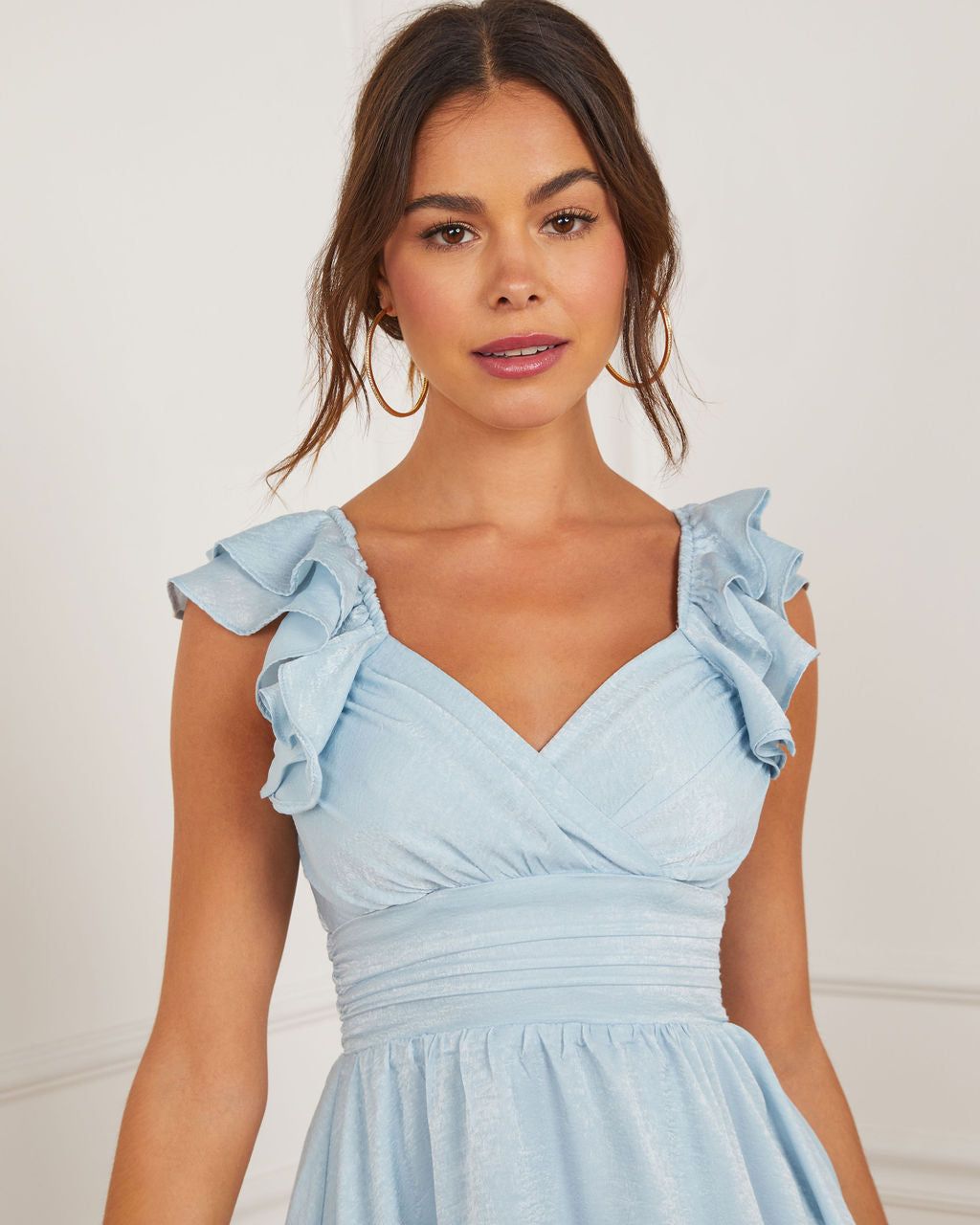 Sierra V-Neck Floral Mini Dress sold by Vici product image thumbnail 3