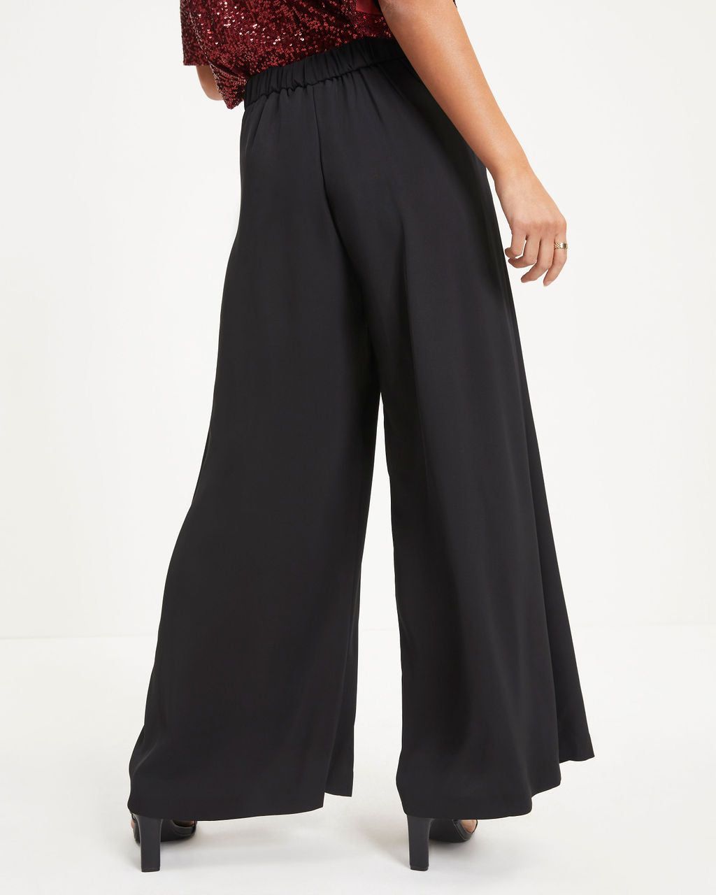 Spread The Cheer Wide Leg Pants - Black - FINAL SALE sold by Vici product image thumbnail 4