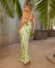 Katniss Strapless Open Back Satin Maxi Dress sold by Vici