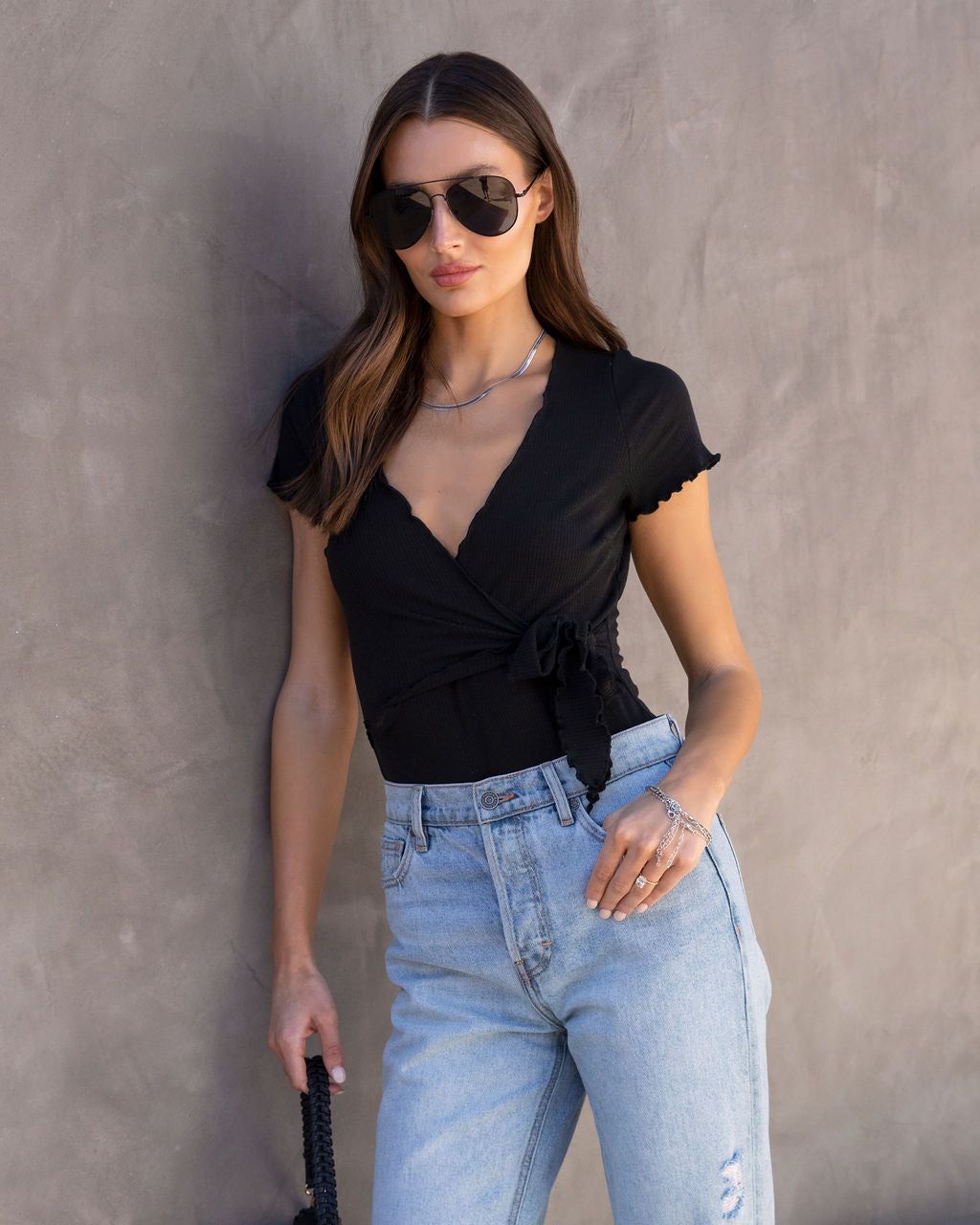 Adrina Strapless Crop Top sold by Vici product image thumbnail 4