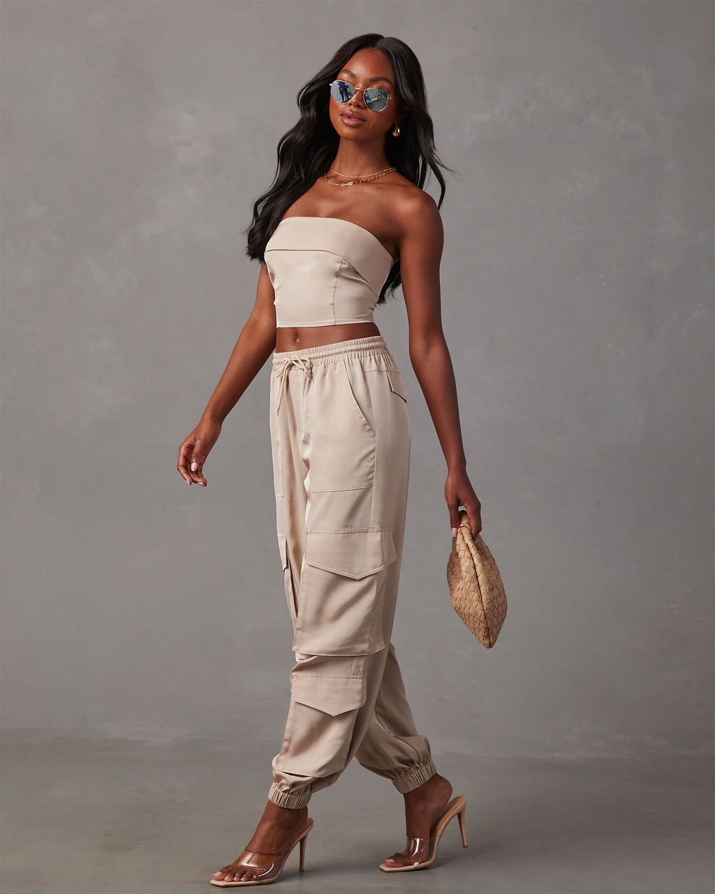 Adrina Strapless Crop Top sold by Vici product image thumbnail 3