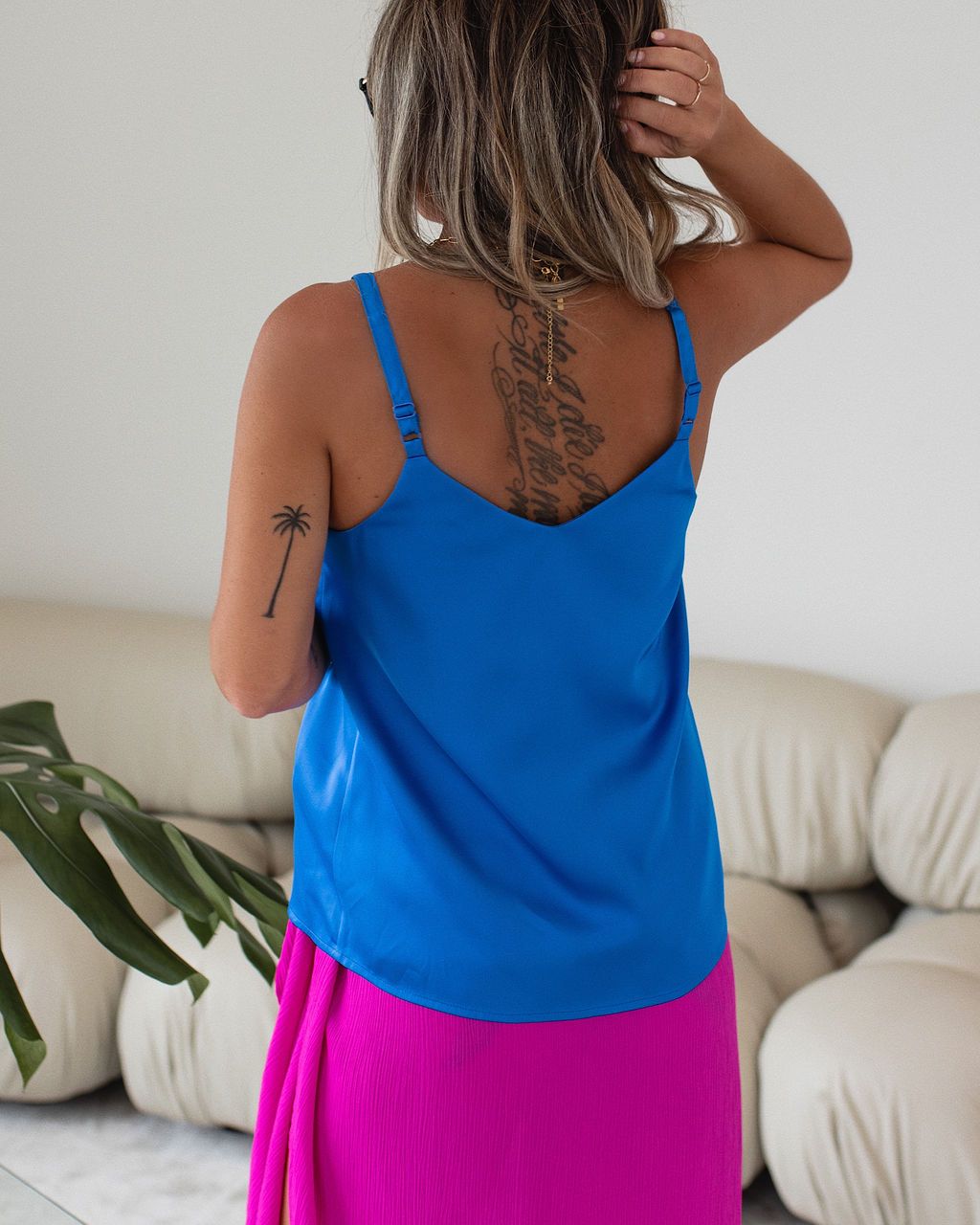 Nicola Satin Tank sold by Vici product image thumbnail 4