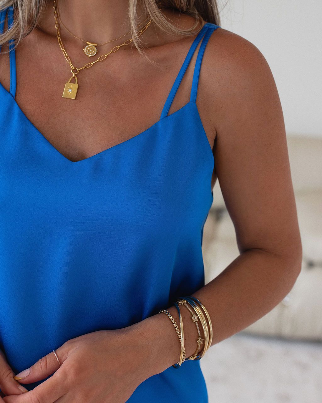 Nicola Satin Tank sold by Vici product image thumbnail 2