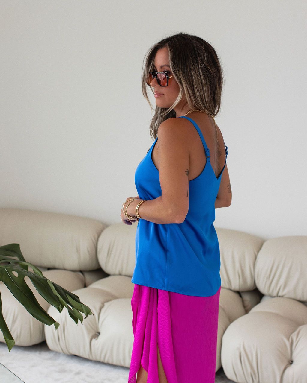 Nicola Satin Tank sold by Vici product image thumbnail 5