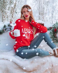 Apres Ski Cotton Blend Sweatshirt - FINAL SALE sold by Vici