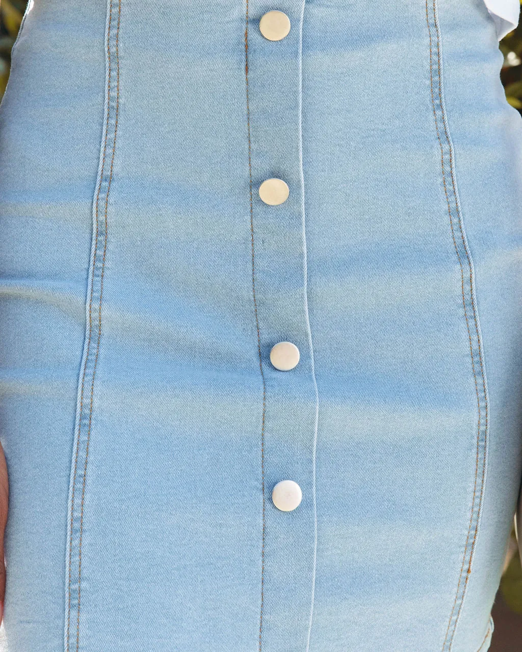 Haddie Denim Mini Skirt sold by Vici product image thumbnail 4