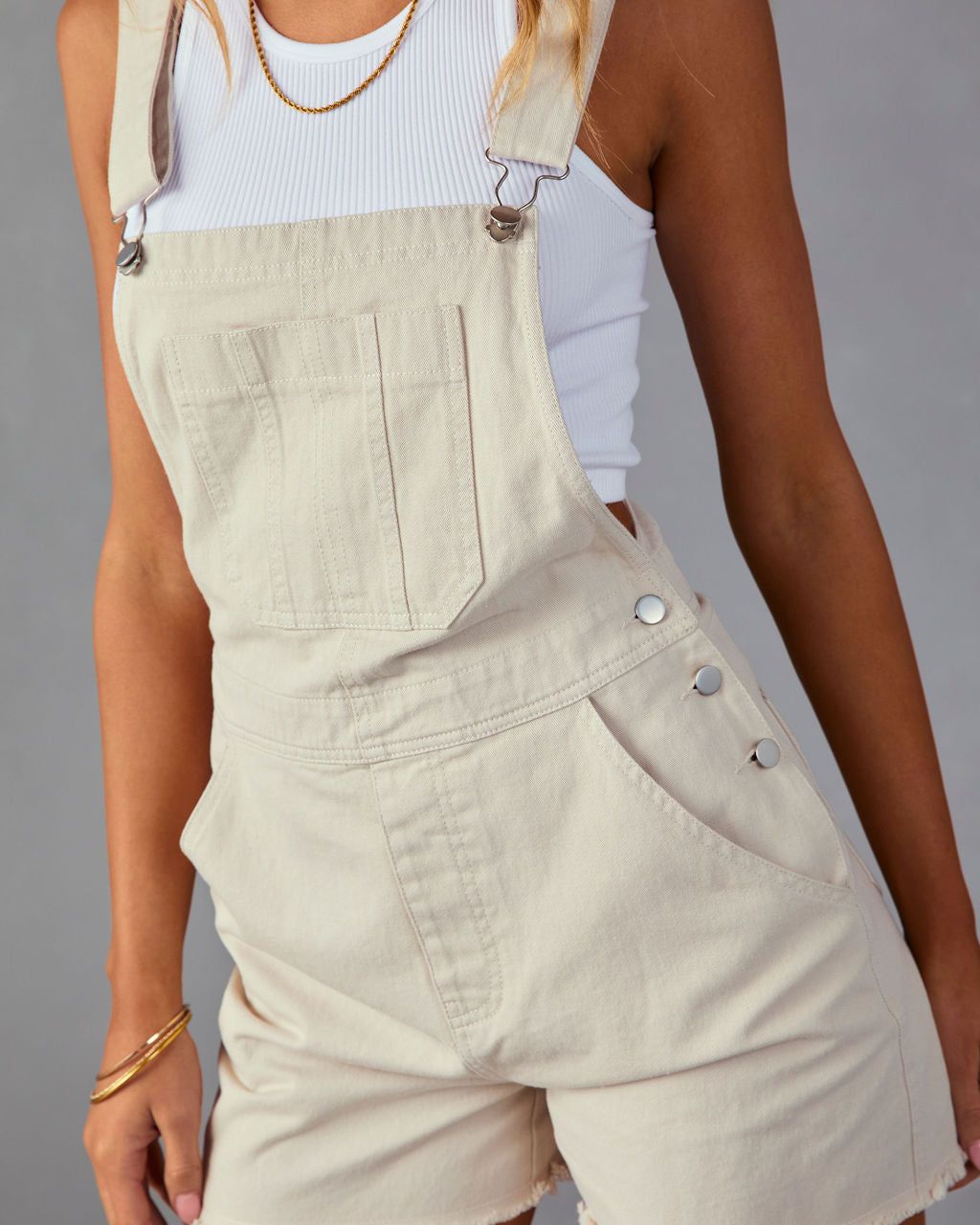 Moore Denim Shortalls - FINAL SALE sold by Vici product image thumbnail 4