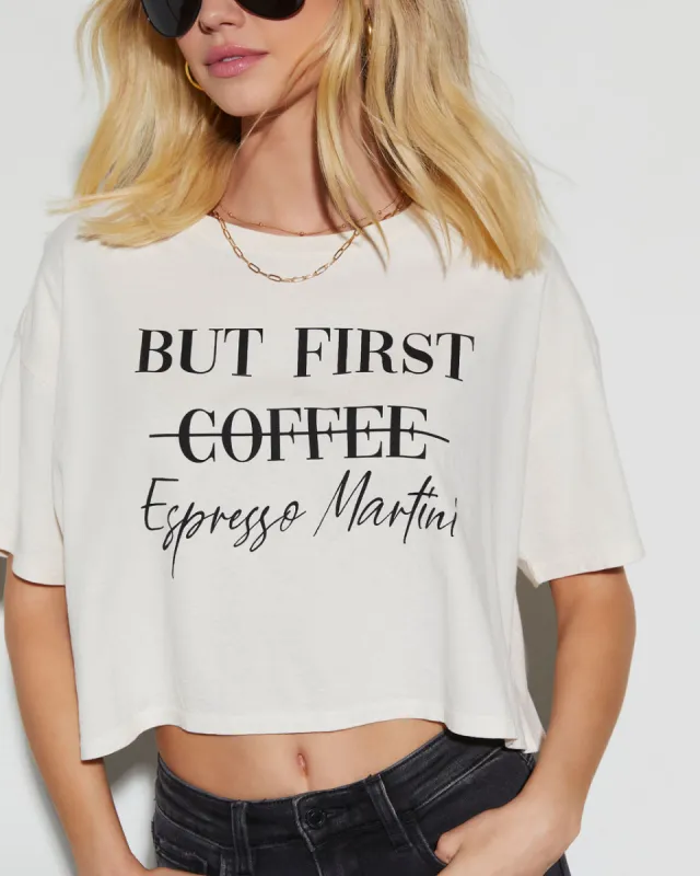But First Espresso Martini Graphic Tee made by Vici