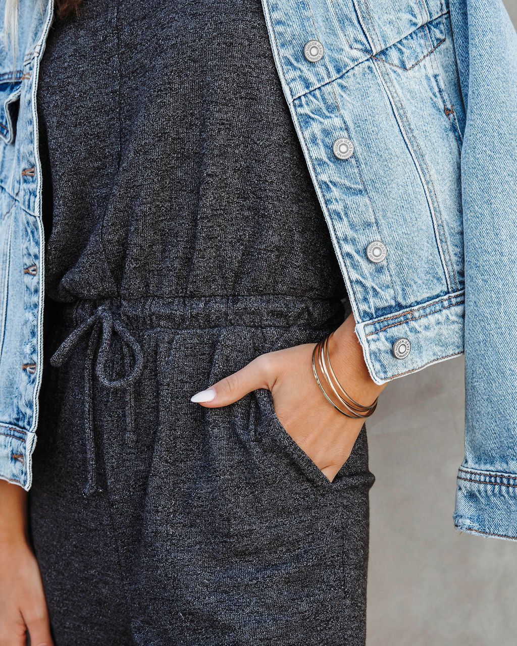 Kathleen Pocketed Drawstring Jumpsuit sold by Vici product image thumbnail 2