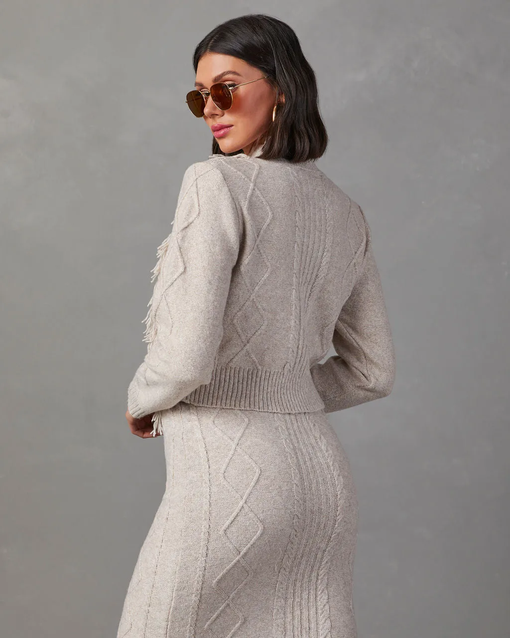 Amanda Fringe Cropped Sweater sold by Vici product image thumbnail 5