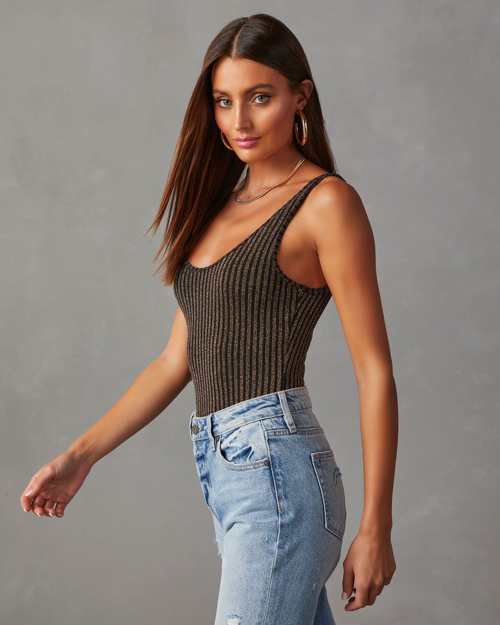 Always Shining Metallic Bodysuit sold by Vici product image thumbnail 3