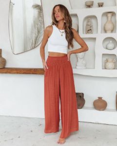 Lounge Life Smocked Pocketed Pants sold by Vici