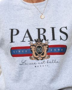 1990 Paris Cotton Blend Sweatshirt - FINAL SALE sold by Vici