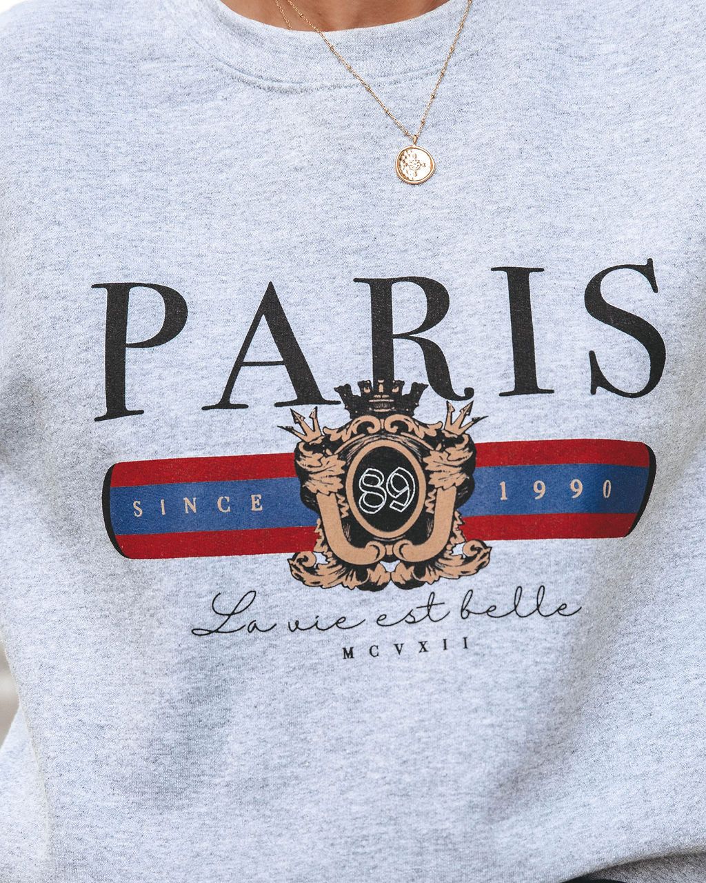 1990 Paris Cotton Blend Sweatshirt - FINAL SALE sold by Vici product image thumbnail 4