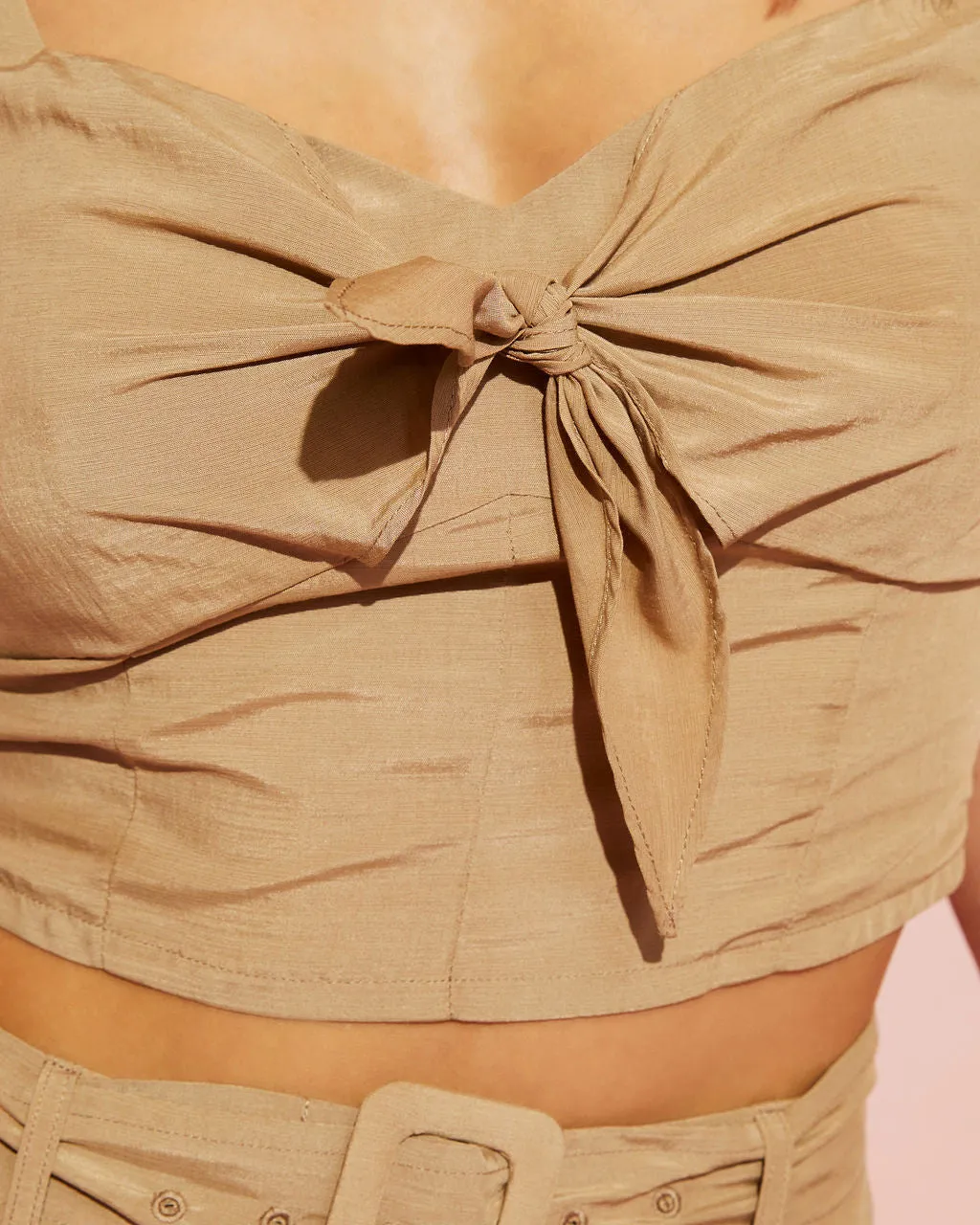 Tisdale Front Tie Crop Top sold by Vici product image thumbnail 2