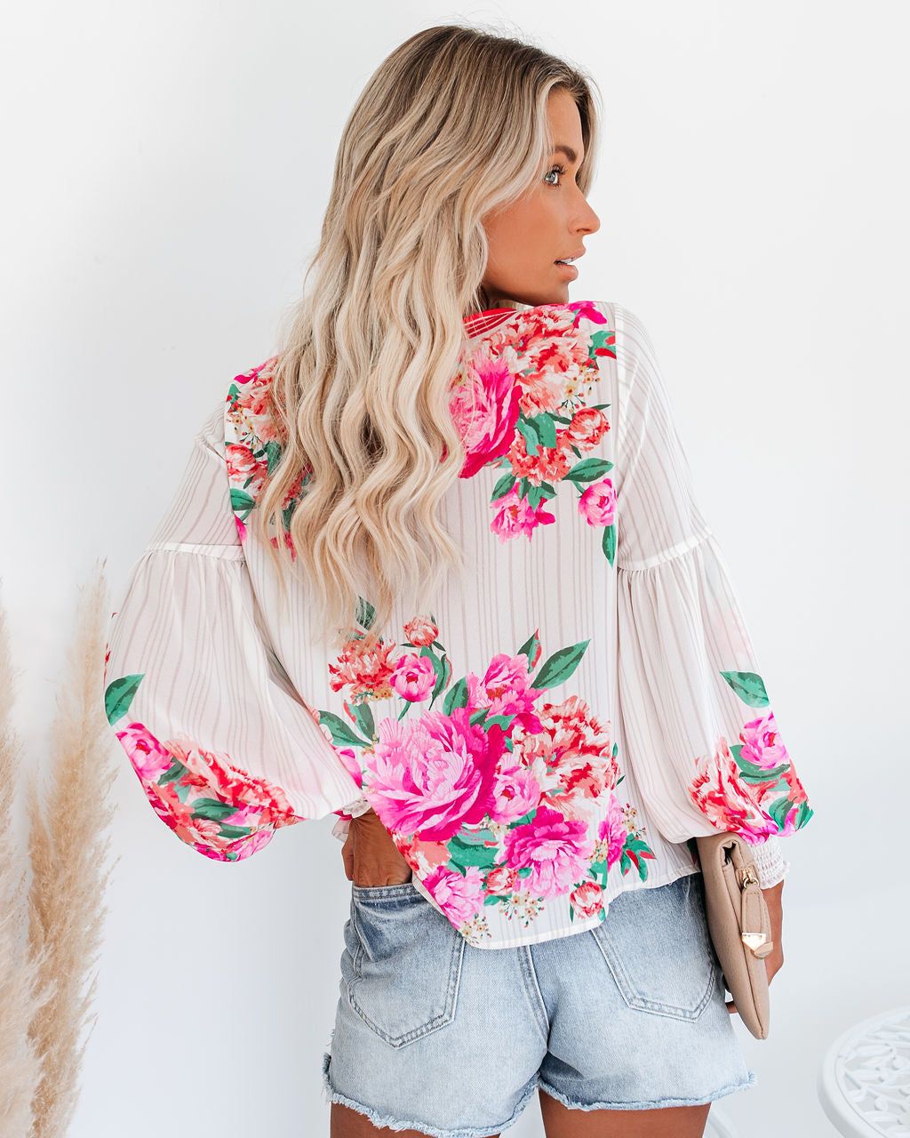Valencia Rose Printed Blouse sold by Vici product image thumbnail 2