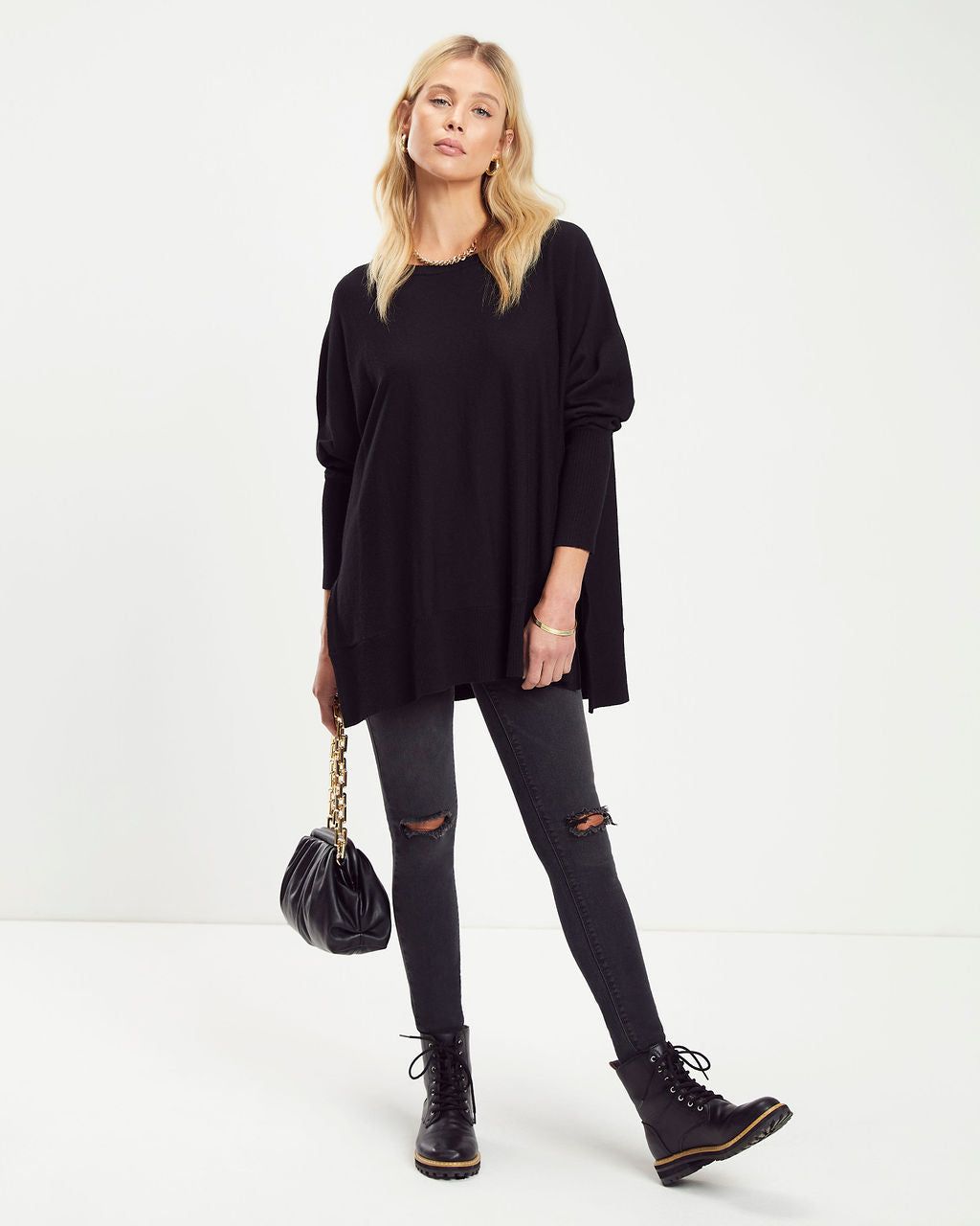 Taken Care Of Knit Long Sleeve Top - Black - FINAL SALE sold by Vici product image thumbnail 2