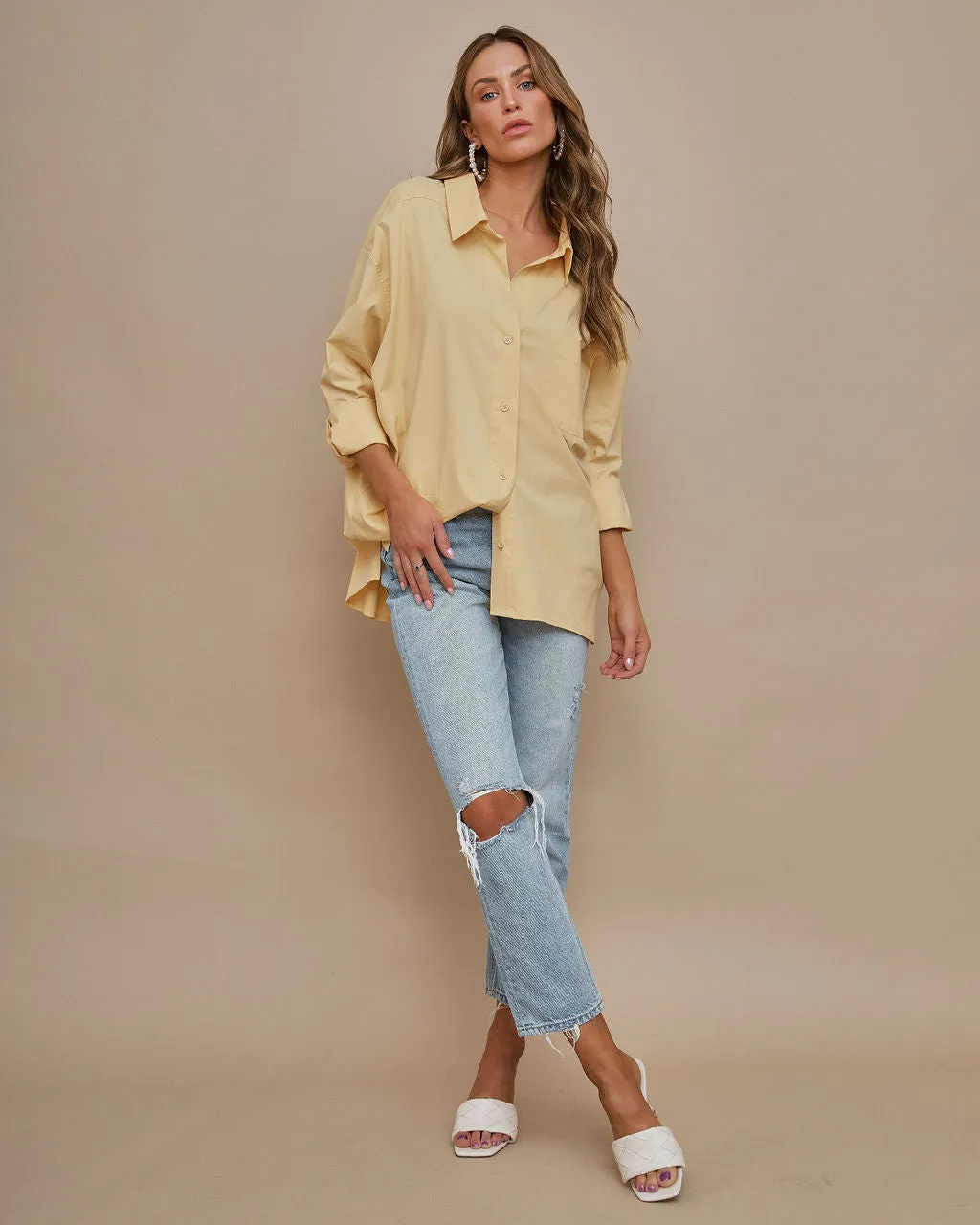 Federica Cotton Button Down Top sold by Vici product image thumbnail 3