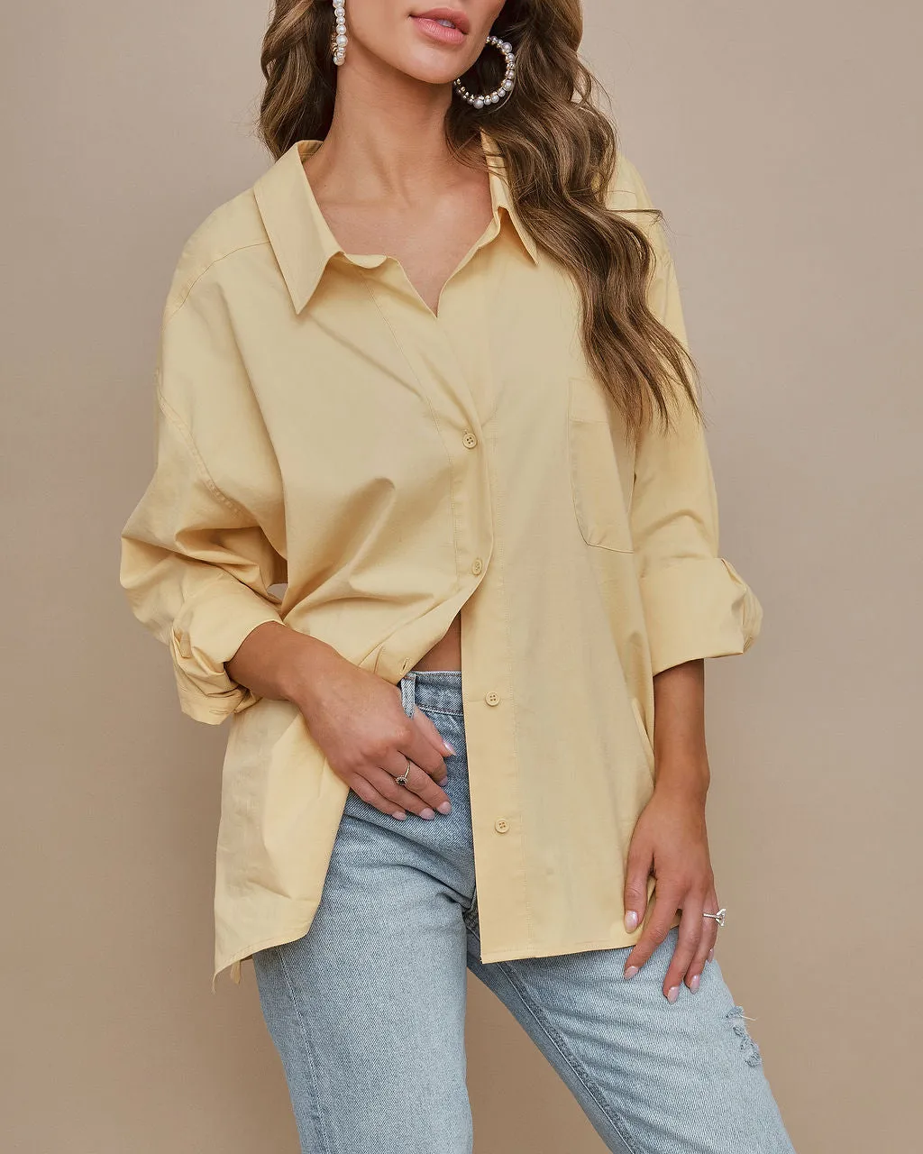 Federica Cotton Button Down Top sold by Vici product image thumbnail 2