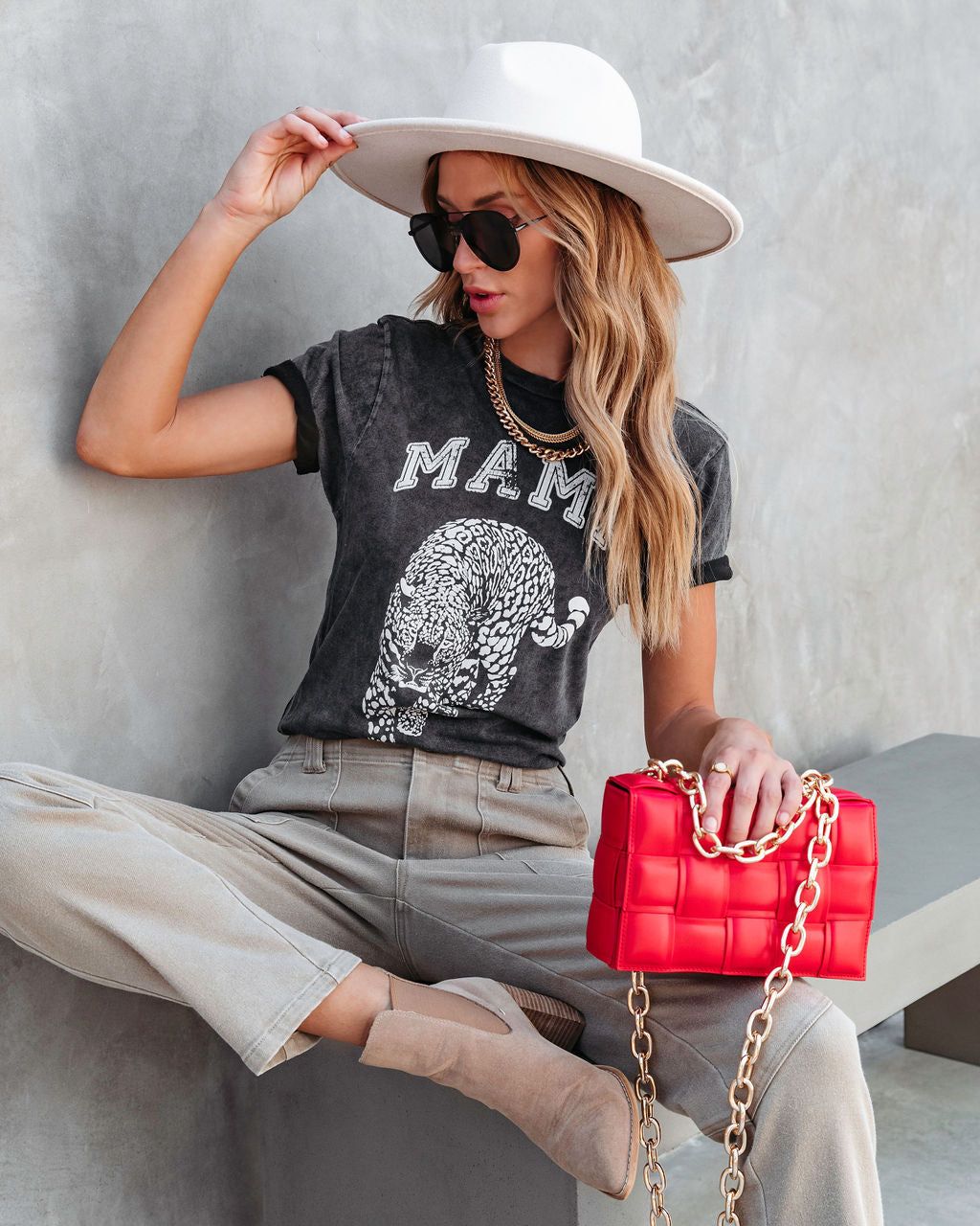 Tiger Mama Cotton Tee sold by Vici