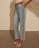 Frances Distressed Straight Leg Jeans sold by Vici