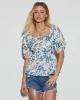 Colleen Floral Short Sleeve Top sold by Vici