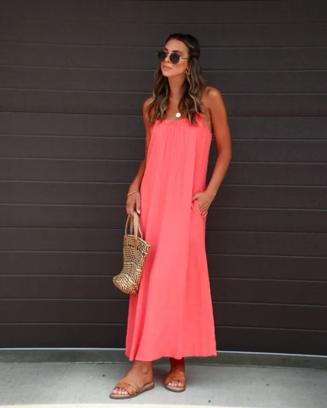 Gardenia Pocketed Maxi Dress sold by Vici