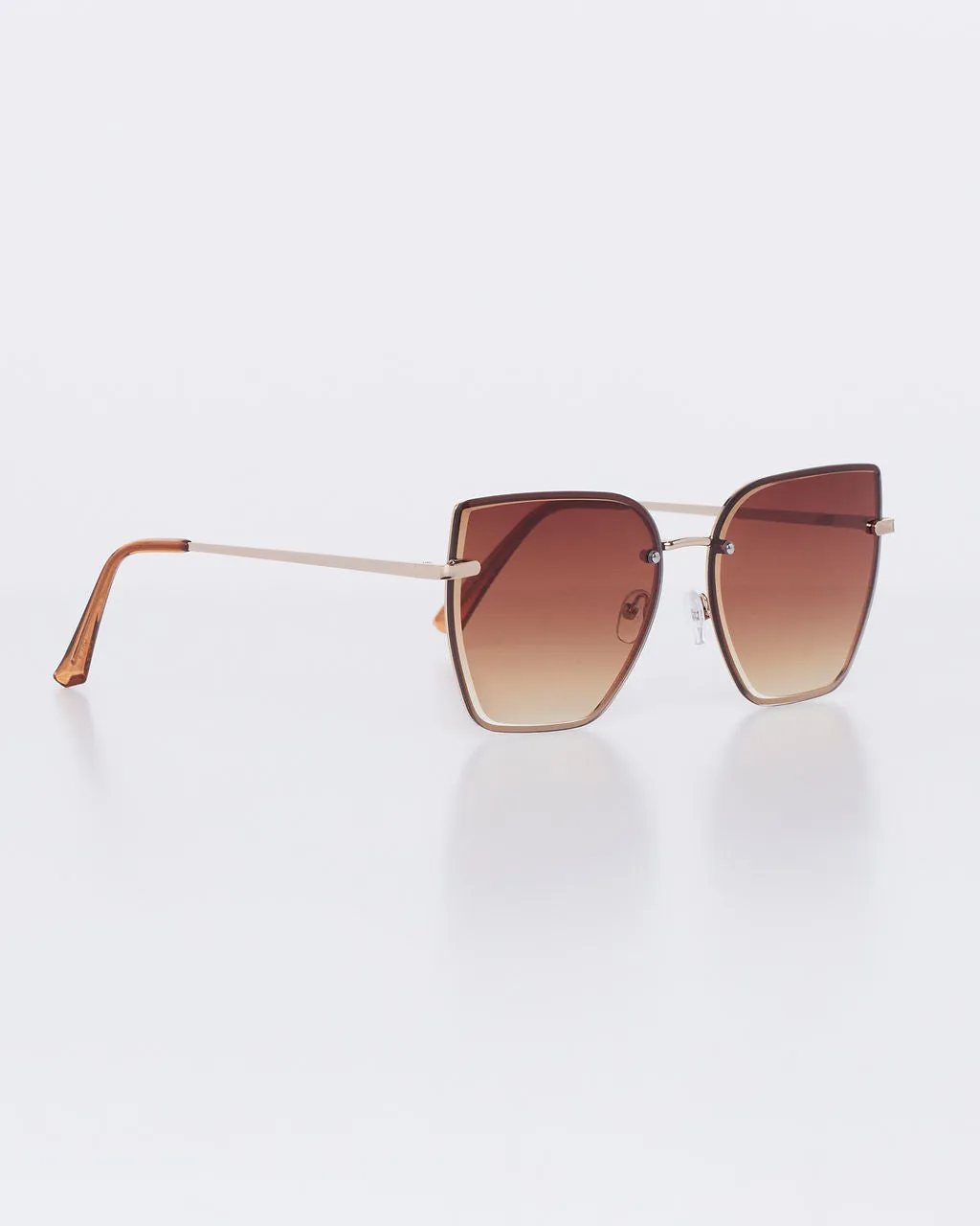 Hollywood Frameless Square Sunglasses sold by Vici product image thumbnail 3