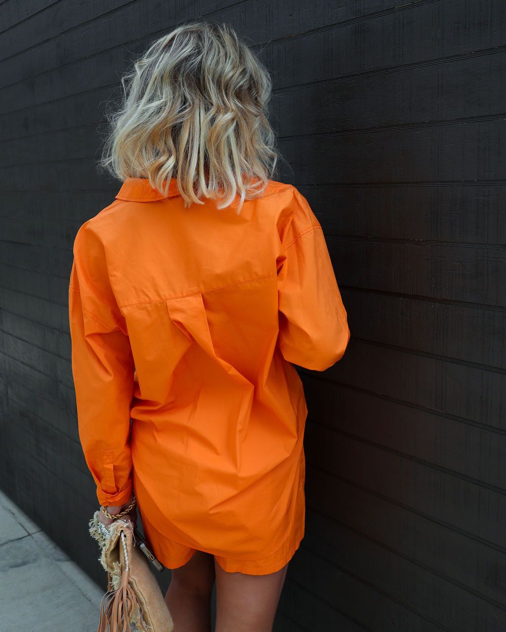Infinity Cotton Button Down Top - Orange - FINAL SALE sold by Vici product image thumbnail 4