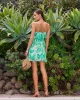 Palmita Printed Chiffon Ruffle Mini Dress sold by Vici