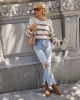Beachside Striped Cotton Blend Sweater sold by Vici