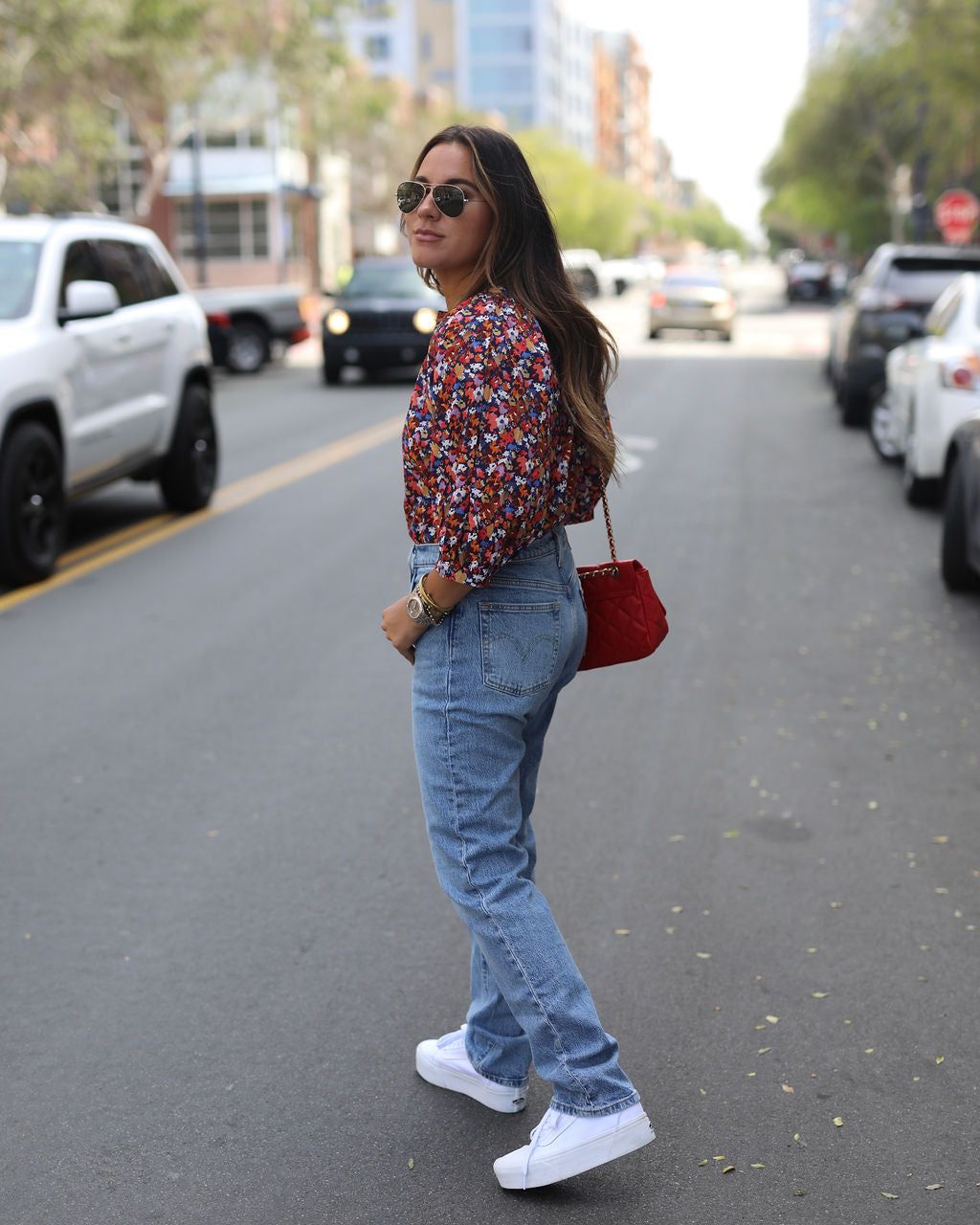 Fall For Spring Floral Button Down Top - FINAL SALE sold by Vici product image thumbnail 4
