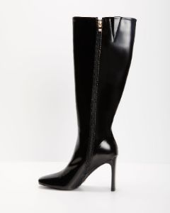 Billini Hendrick Patent Faux Leather Boots - Black sold by Vici