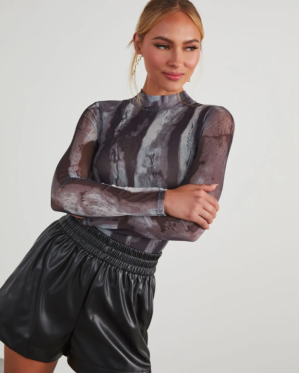 Thrill Seeker Printed Mesh Bodysuit sold by Vici product image thumbnail 2