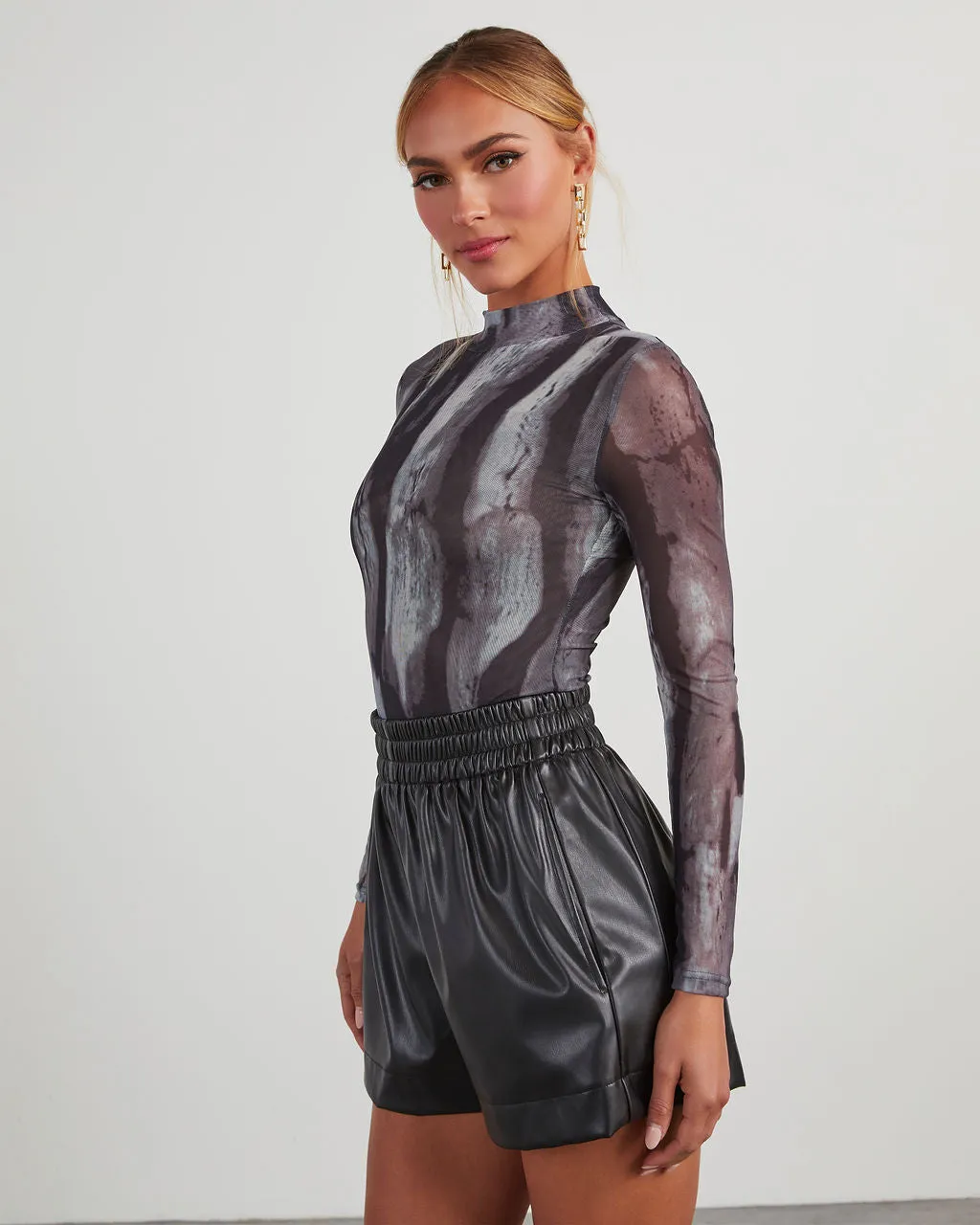 Thrill Seeker Printed Mesh Bodysuit sold by Vici product image thumbnail 4