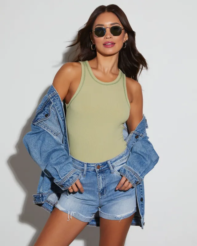 Bianca Ribbed Knit Tank sold by Vici