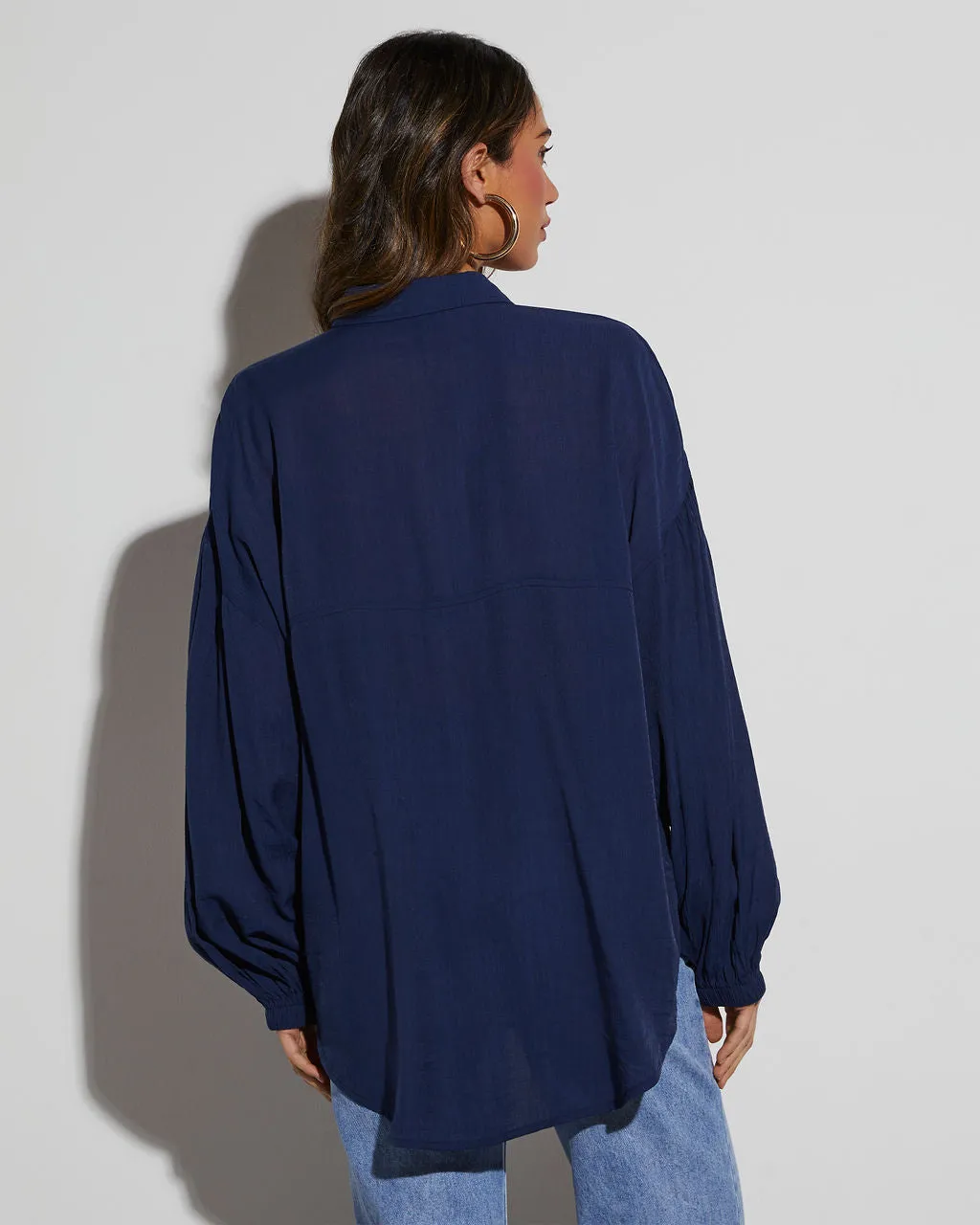 Elowen Balloon Sleeve Button Down Top sold by Vici product image thumbnail 4