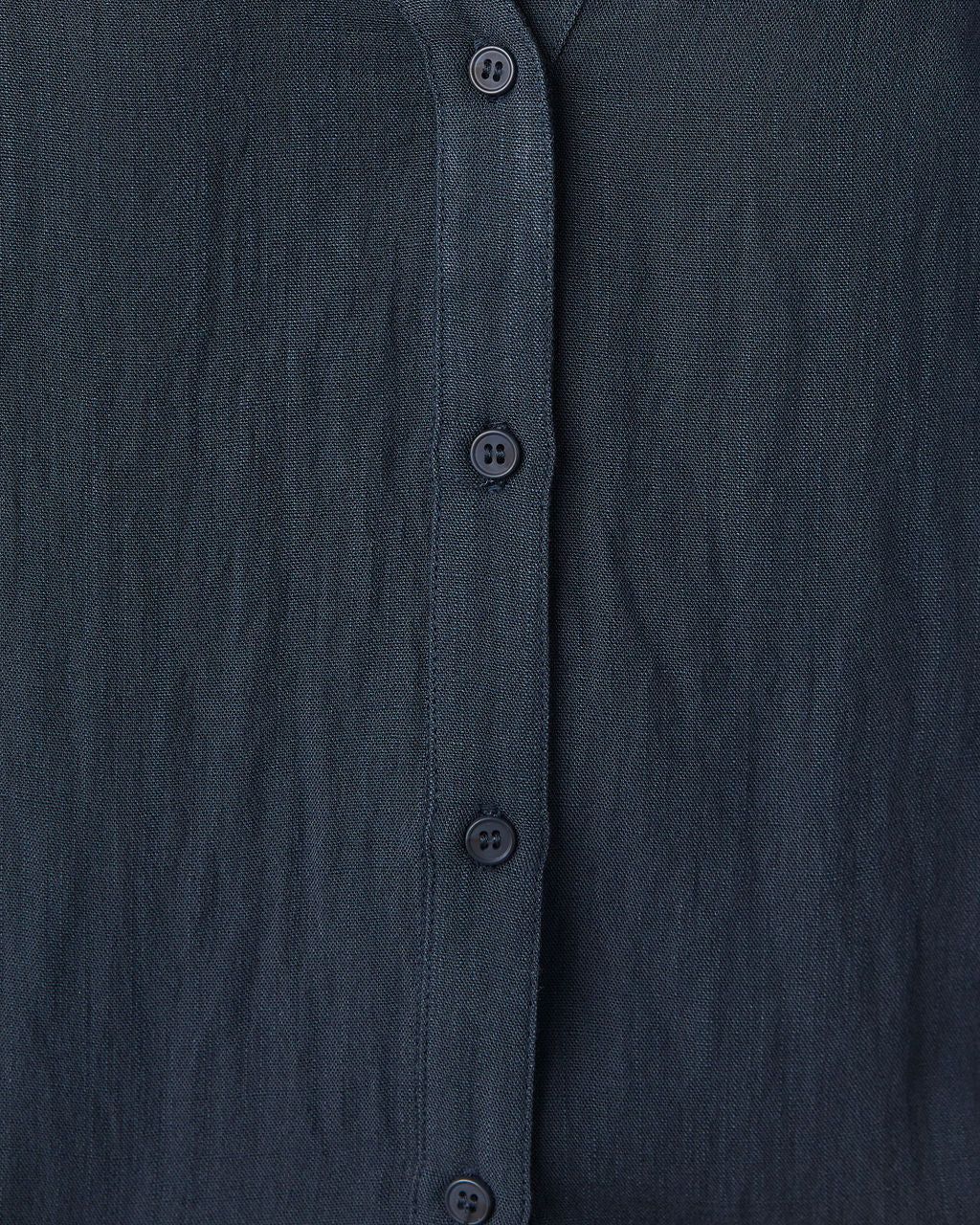 Raisa Short Sleeve Button Up Top - Indigo - FINAL SALE sold by Vici product image thumbnail 3