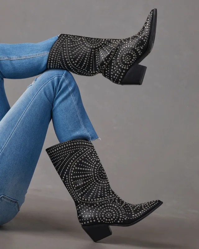 Yori Studded Boots made by Vici