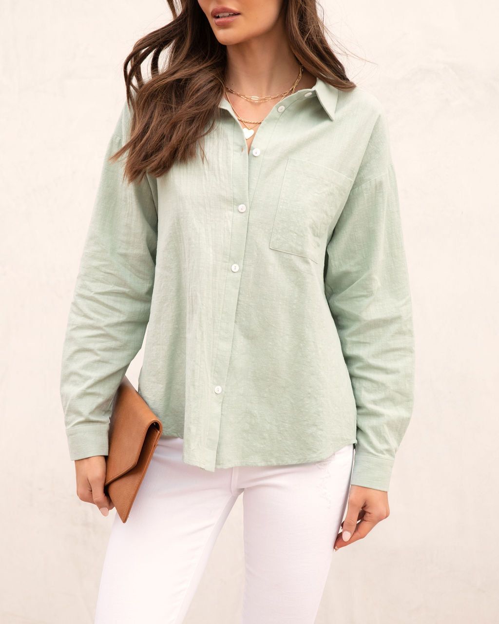 Breeze Along Cotton Button Down Top sold by Vici product image thumbnail 5