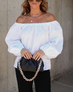 Danah Cotton Off The Shoulder Top sold by Vici