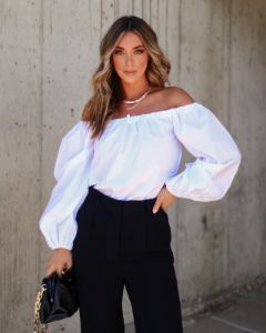Danah Cotton Off The Shoulder Top sold by Vici