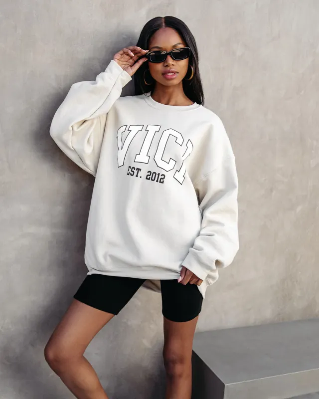 Collegiate Oversized Sweatshirt sold by Vici