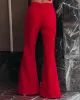 Runway Pocketed Belted Flare Trousers sold by Vici