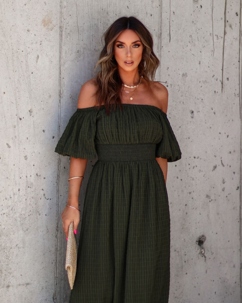 Mirabella Off The Shoulder Midi Dress sold by Vici product image thumbnail 5