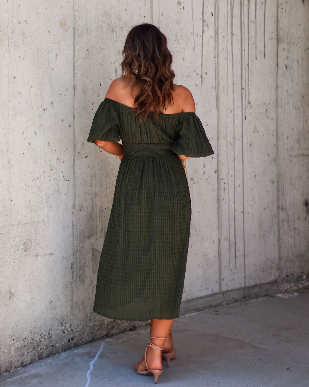 Mirabella Off The Shoulder Midi Dress sold by Vici product image thumbnail 3