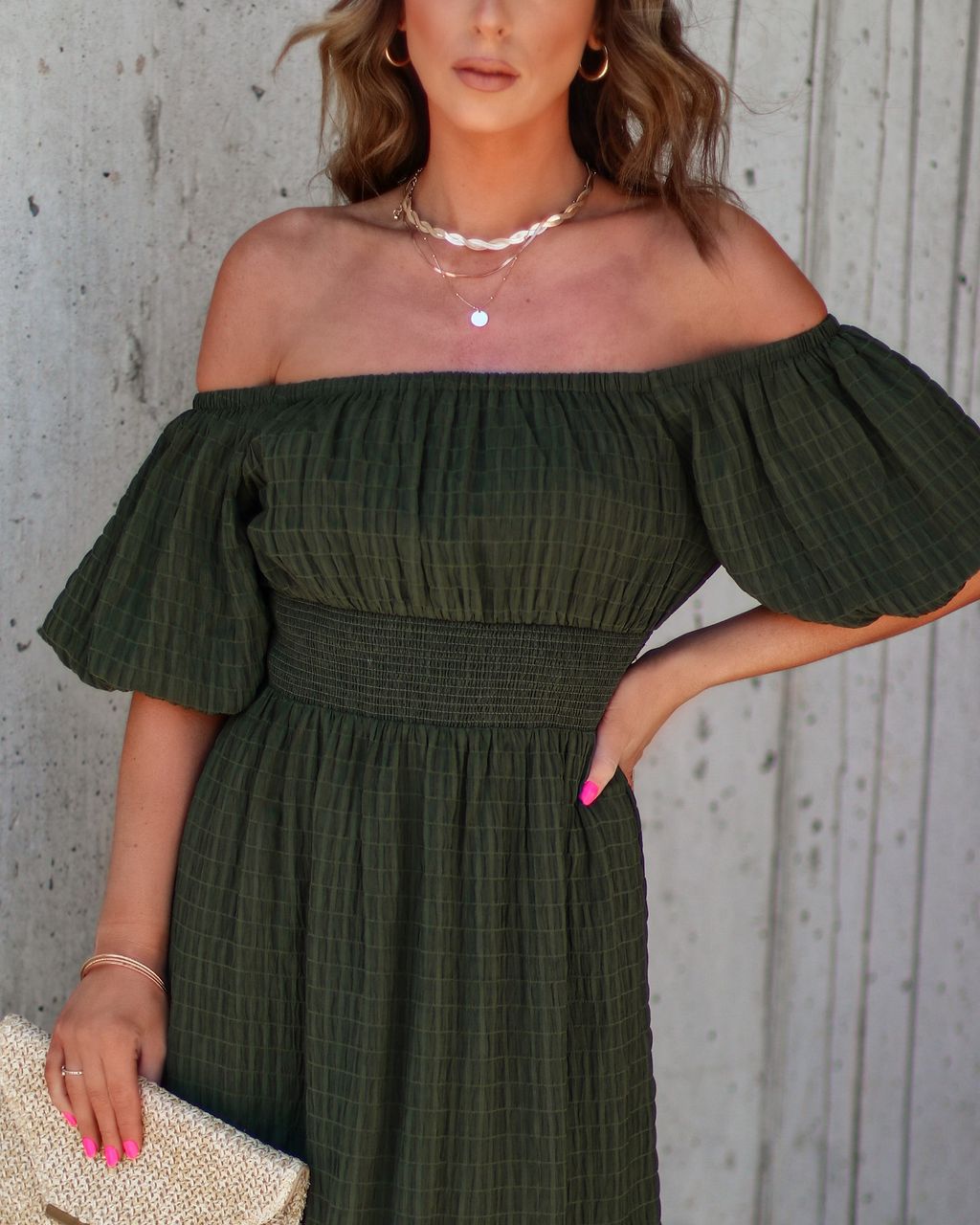 Mirabella Off The Shoulder Midi Dress sold by Vici product image thumbnail 2